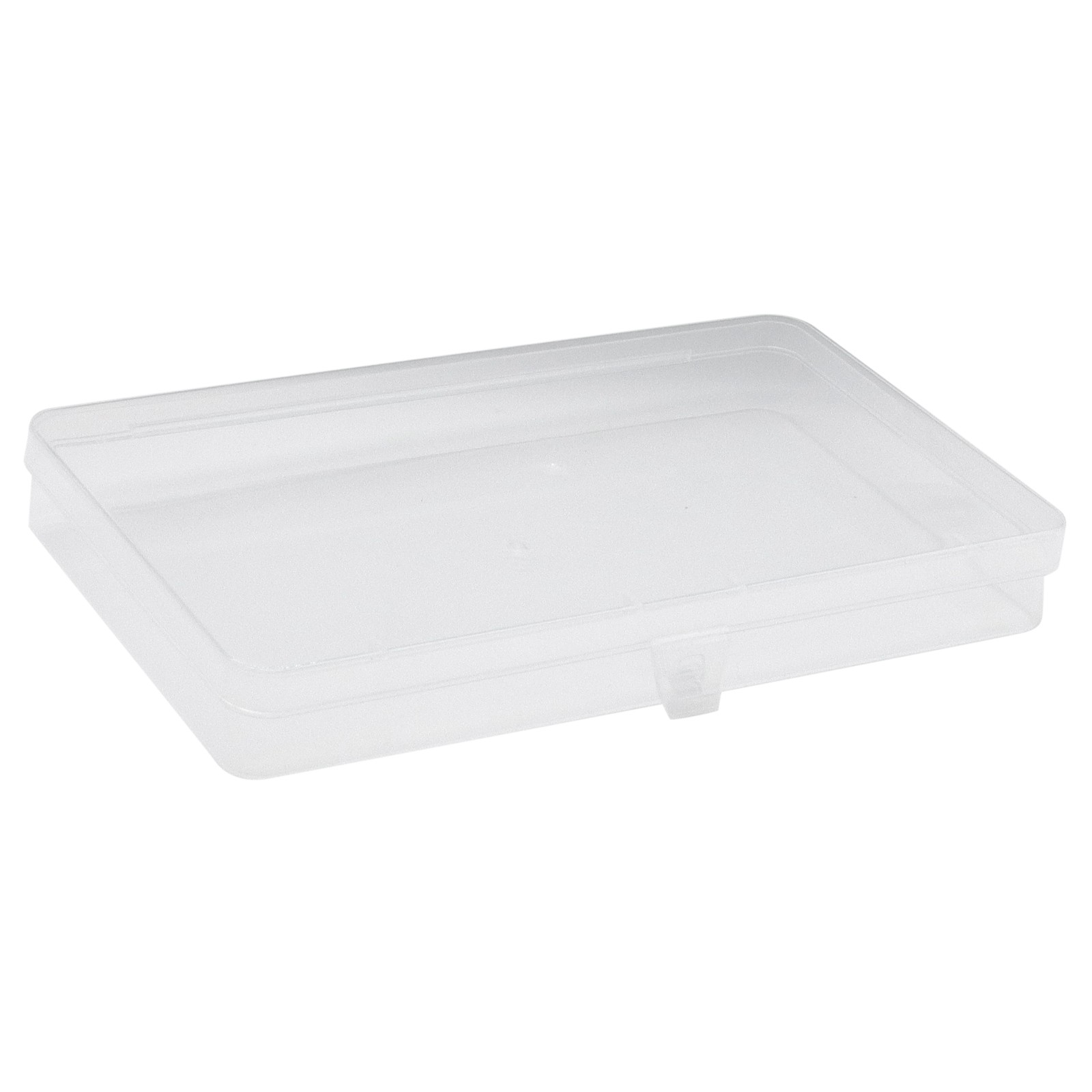 Lots Clear Plastic Storage Container Box Hinged Lid DIY Arts Crafts Markers Pens