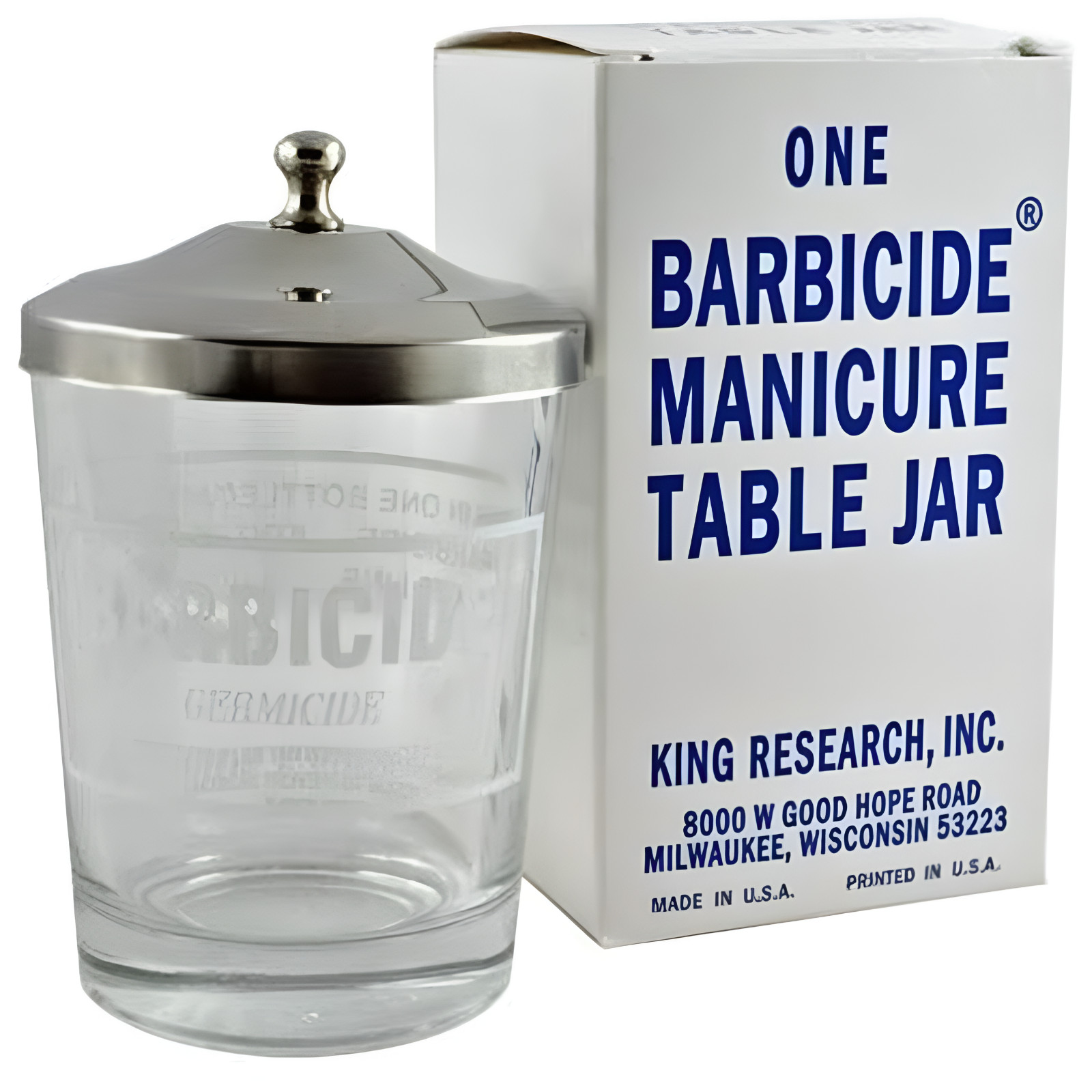 Barbicide Jar – Small – Manicure Table Jar 4 fl oz