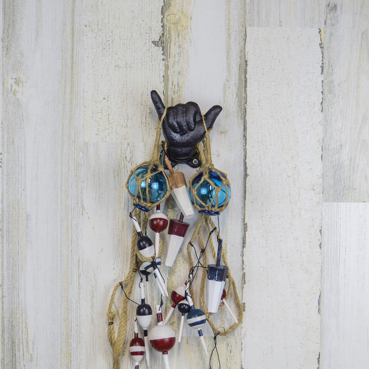 Hang Loose Shaka Hook Coat Hat Surfing Beach Towel Wall Rack Hawaiian Home Decor