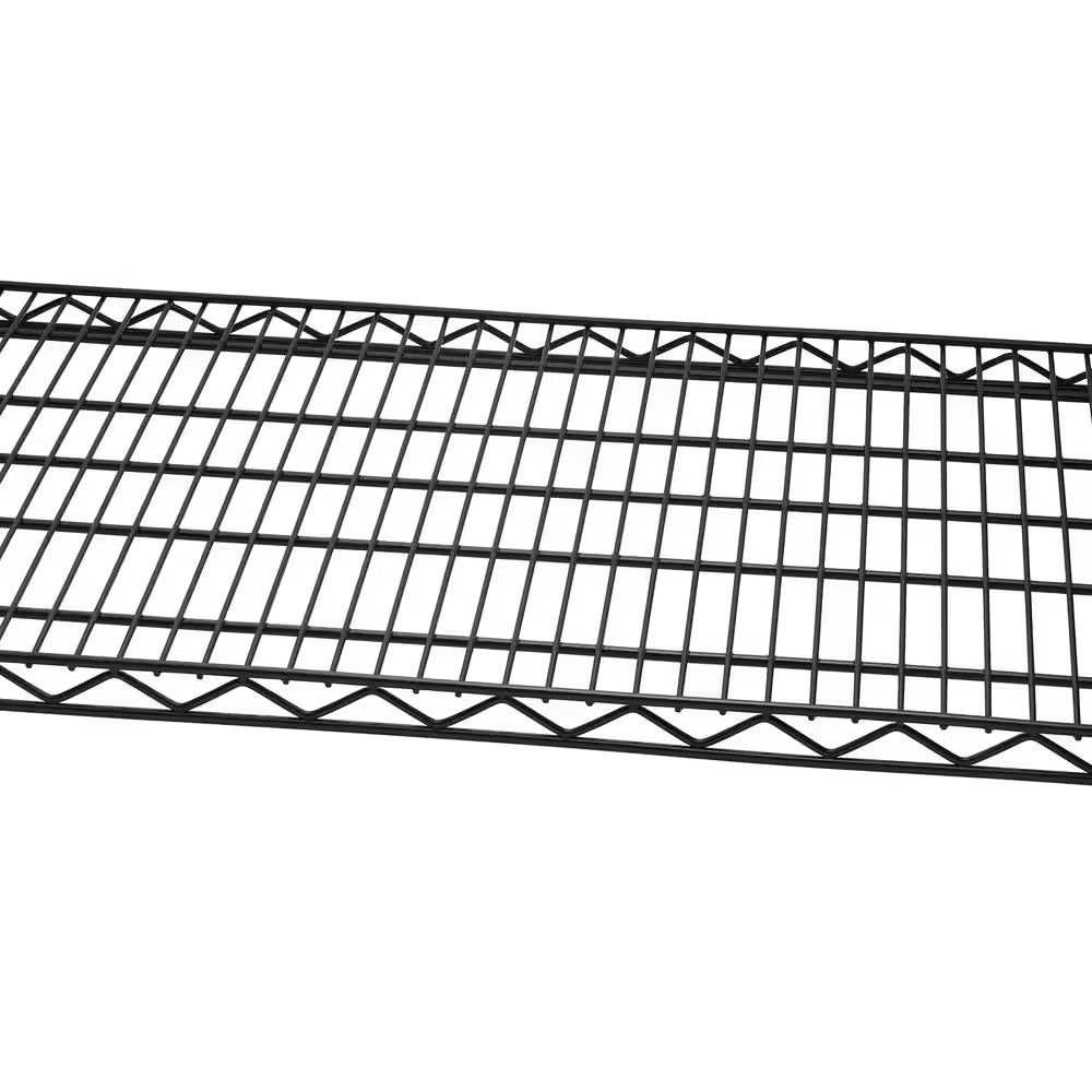 48 In. W X 18 In. D Individual Black Steel Wire Shelf Free Ship NEW