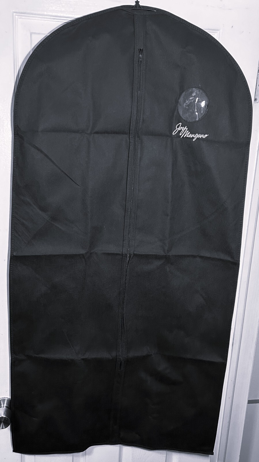 Joy Mangano Hanging zip garment bag Storage Organizer travel Black 46″X24″ New