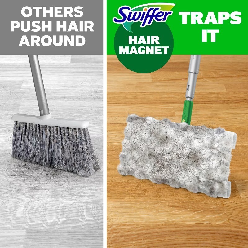 Lemon Sweeper Hair Magnet Heavy Duty Dry Refills Floor Cleaners – 20ct