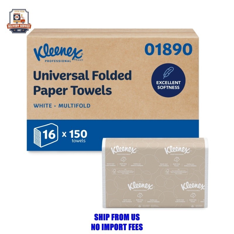 Kleenex Professional Universal Multifold Paper Towels, Bulk (01890), Absorbency
