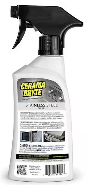 Cerama Bryte 16 oz. Stainless Steel Cleaning Polish and Conditioner