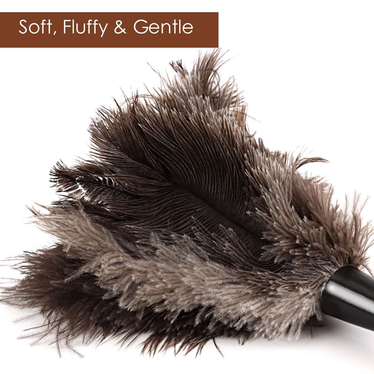 16inch Feather Duster Durable Dust Collecting Cleaning Tool For Car, Home Clean