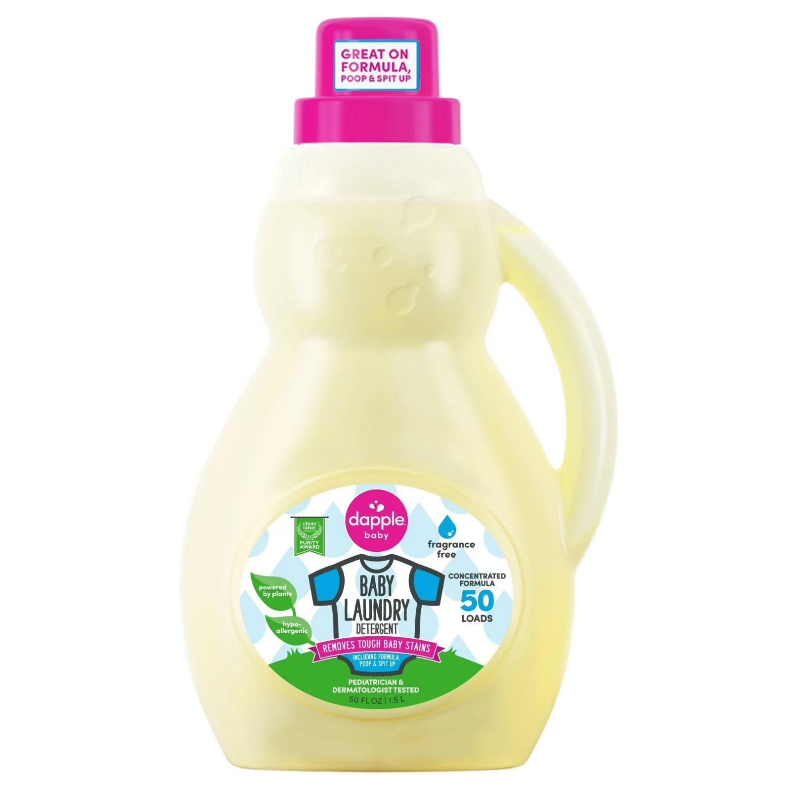 Dapple Baby Fragrance-Free Laundry Detergent, 50 fl oz