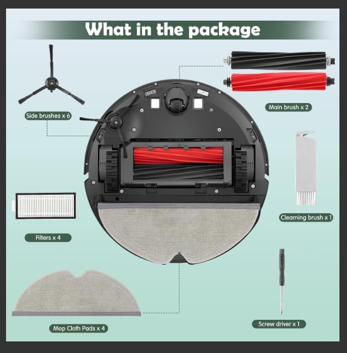 20pcs Accessories Kit Replacement Compatible With Roborock Q5 Pro / Q5 Pro+ / Q8
