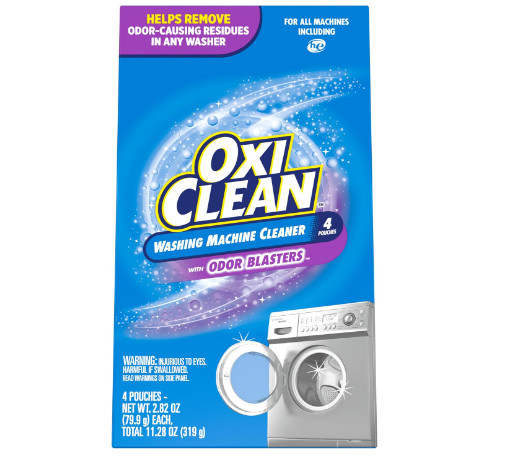 Washing Machine Cleaner with Odor Blasters, 4 Count