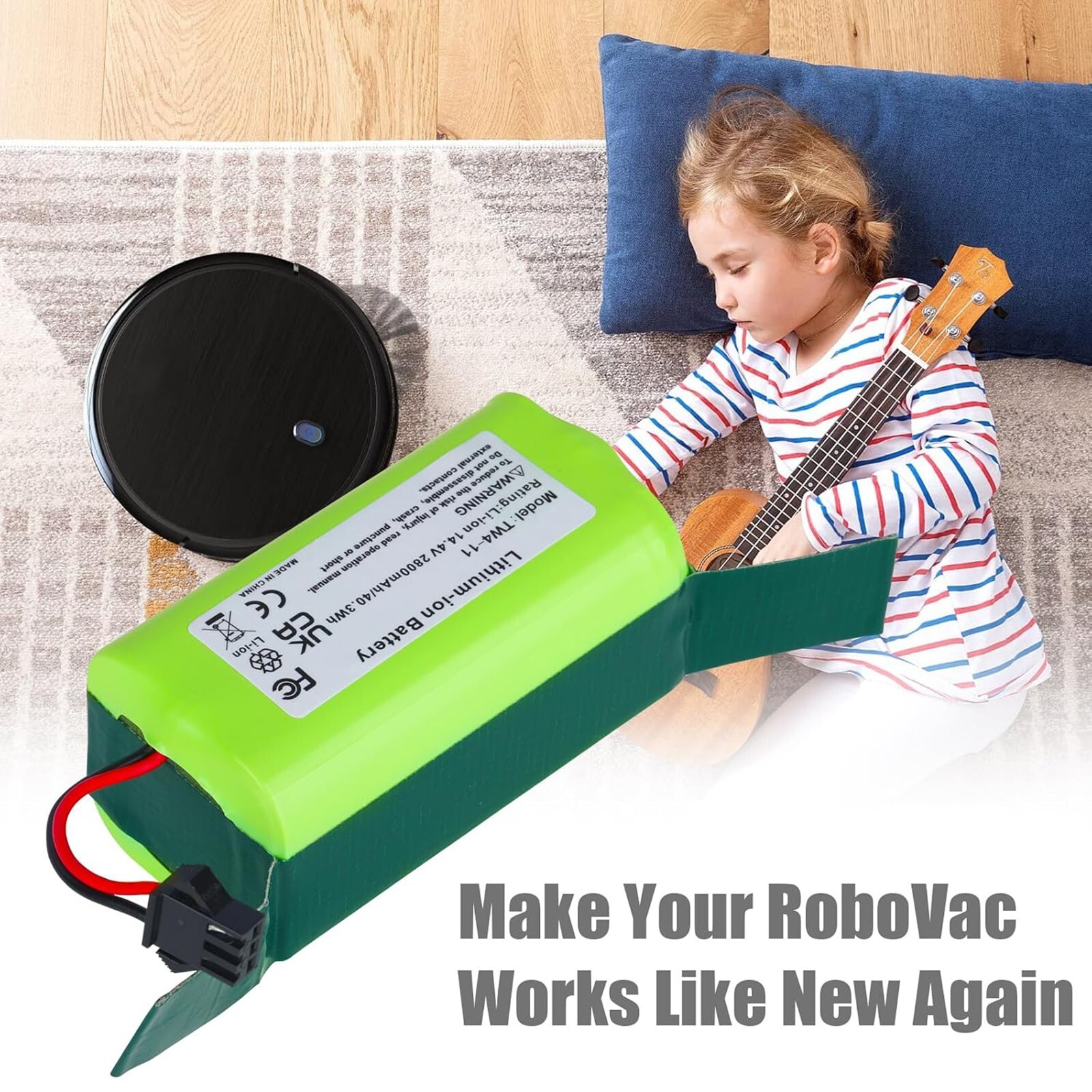 NEW Battery for Eufy RoboVac 11/11S 12 15C 15T 25C 30C 35C 14.4V 2800mAh
