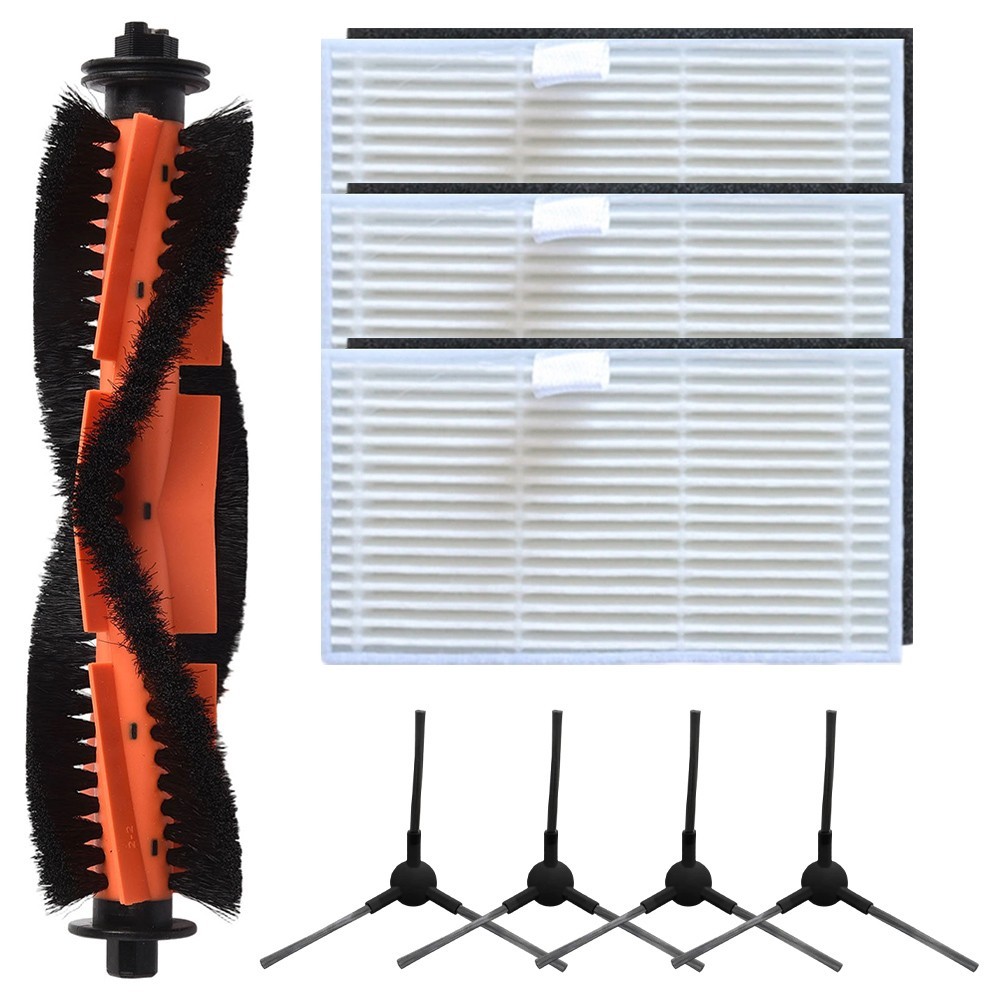 Main Side Brushes Filter for Pack for Trouver E20 Pro E20 Plus Robot Cleaner
