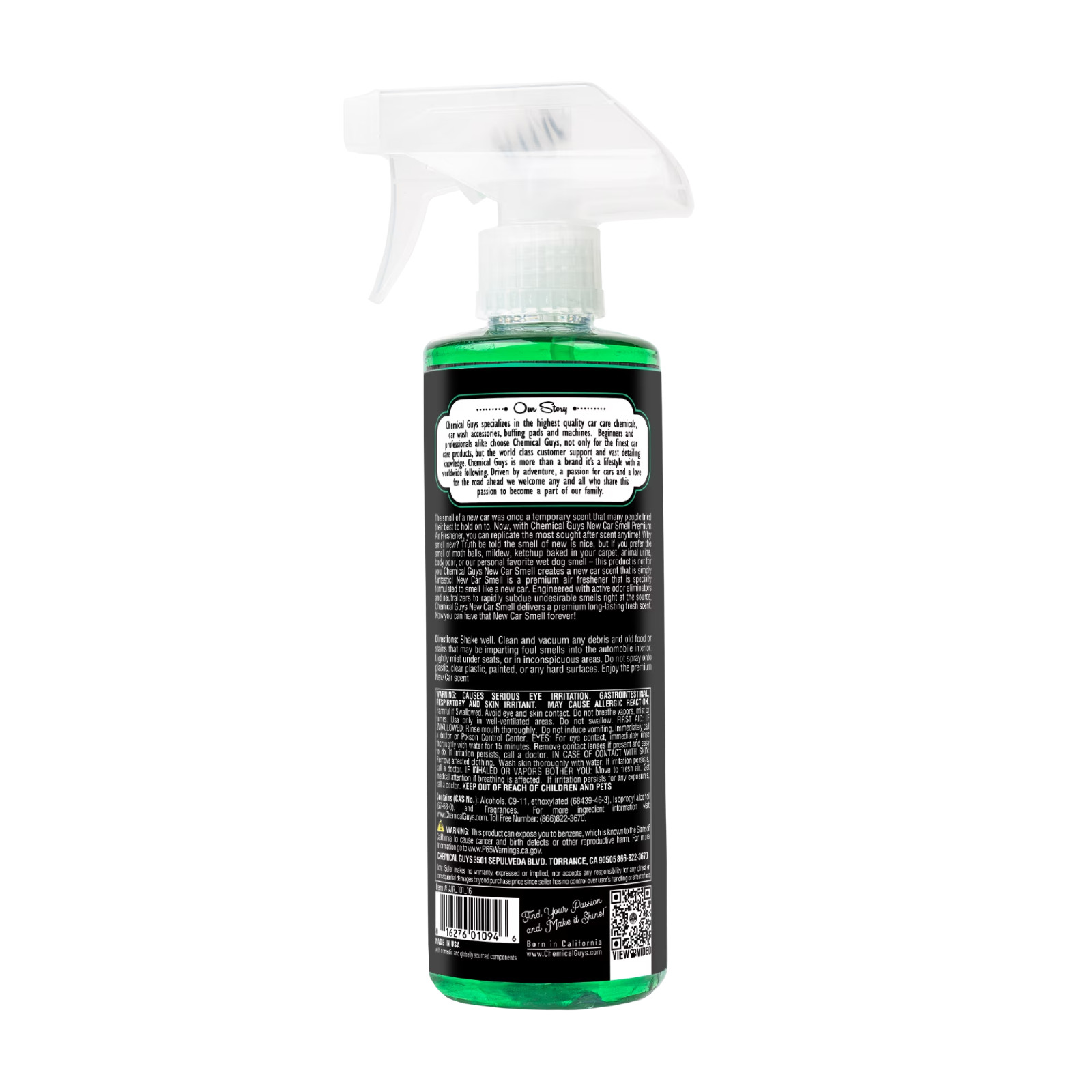 Chemical Guys New Car Smell Scent Air Freshener & Odour Eliminator 16oz (2 Pack)