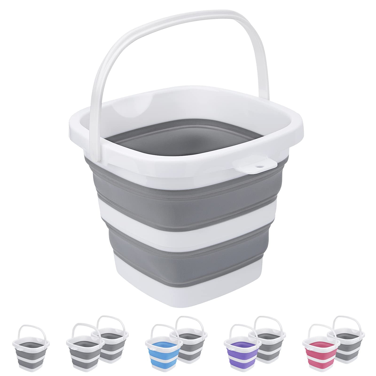 Craftend Collapsible Bucket 5L 1.3Gallon Small Cleaning Mop Buckets for