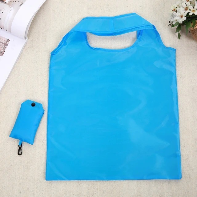 Reusable Foldable Shopping Bag Eco Grocery Tote Bag Portable Fold Away Carry Bag