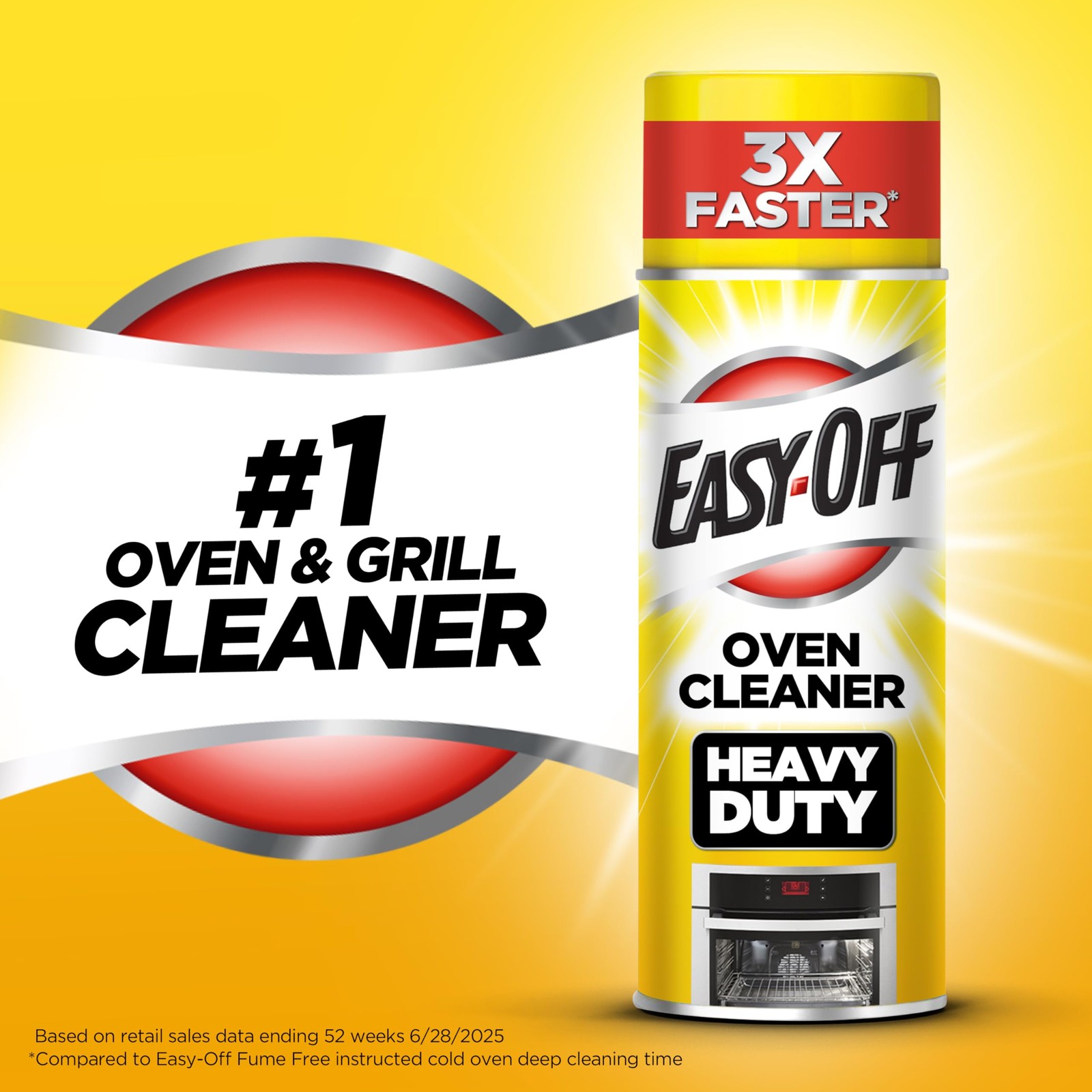 Easy-Off Heavy Duty Oven Cleaner Foam, Removes Grease 14.5 Ounce (Pack of 1)