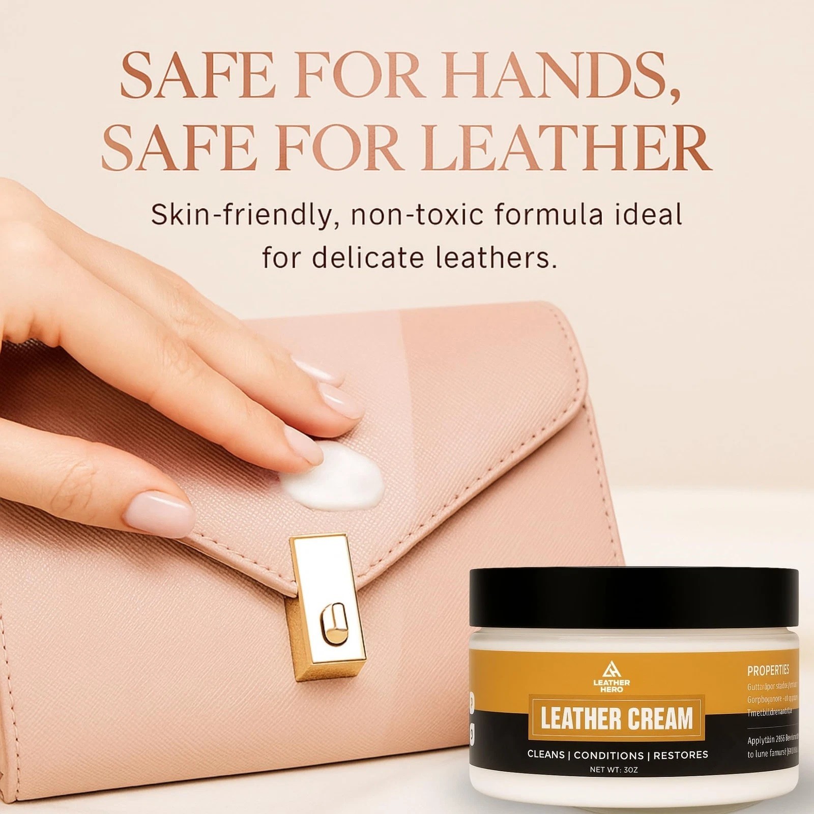 Leather Hero Cream Cleans Softens Conditions Restores Leather Handbags Jackets