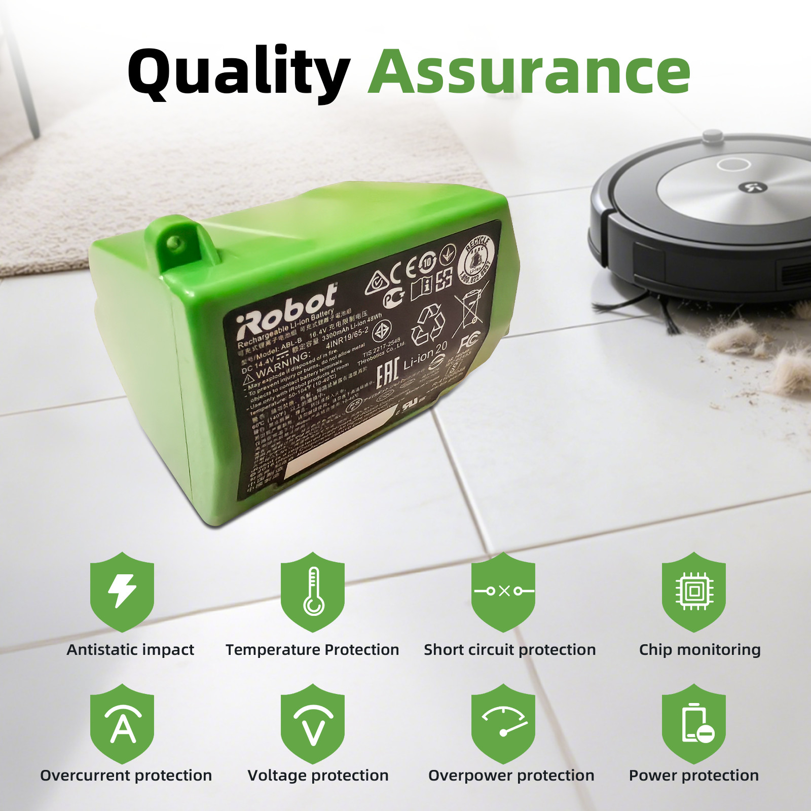 OEM Genuine Battery For iRobot Robot Roomba S9 S9+ Authentic ABL-B 4INR19/65-2