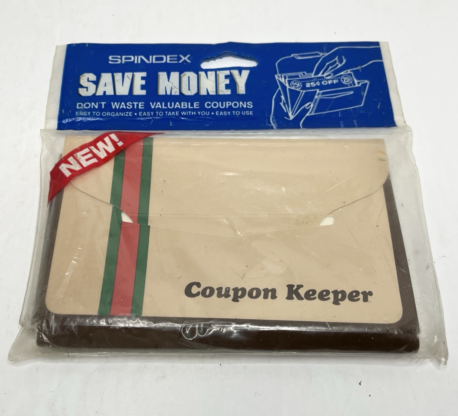 Vintage Spindex Save Money Coupon Keeper