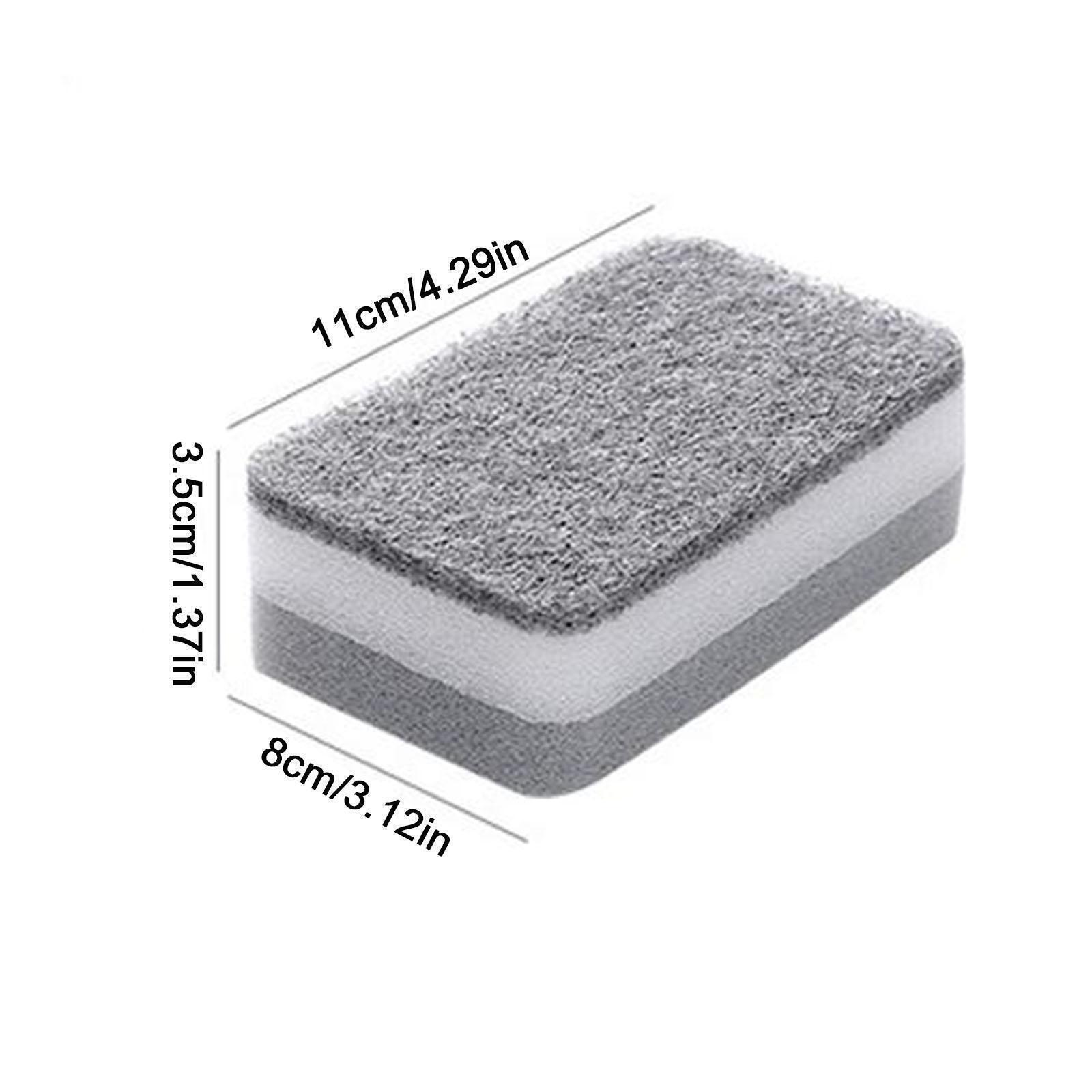 NEW 1Pc Dish Sponge For Heavy Duty Scrub Sponges ual-Sided Sponge Kitchen Q1Z4