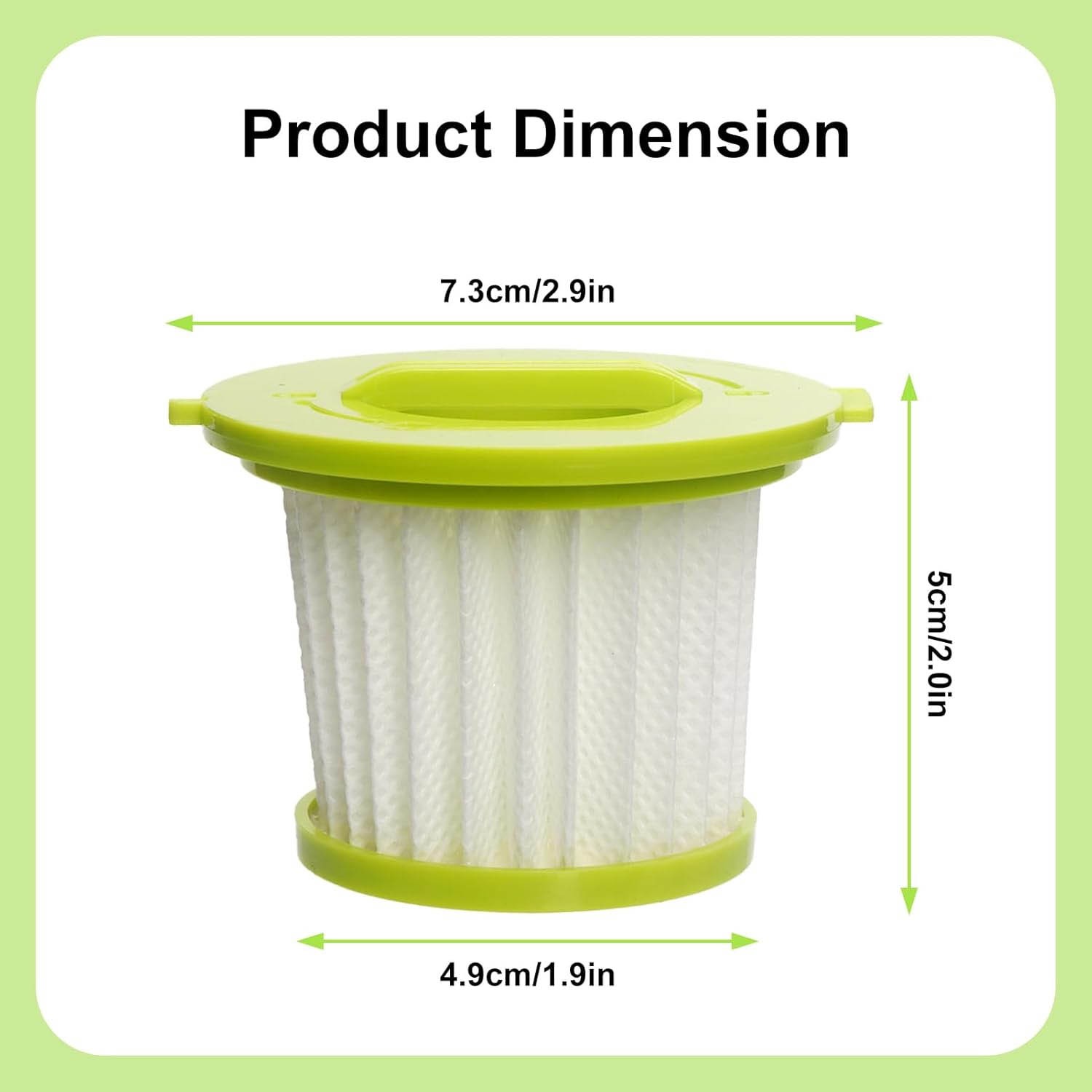 4 Pack Vacuum Filter for Ryobi ONE+ 18V Handheld Vacuum PCL700 PCL704 PCL705
