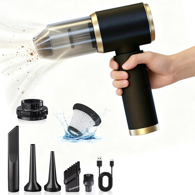4 in 1 Upgrade Car Vacuum Cleaner Air Blower Wireless Handheld Rechargeable Mini