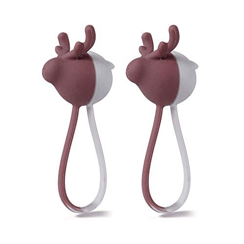 Lead Trend Zoo Cable Wraps Moose Design Two-Pack LT-AC-0509 Silicone Magnetic