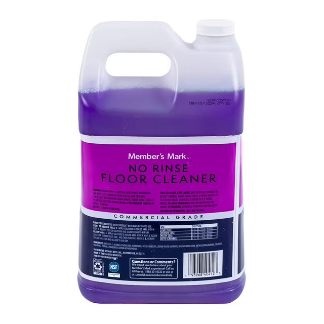 Member’s Mark Commercial Grade No Rinse Floor Cleaner, 1 Gallon