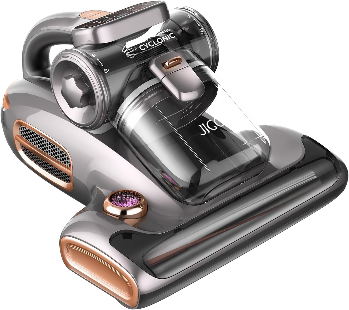 T600 Bed Vacuum Cleaner with UV-C Light, 15Kpa Suction 700W Powerful Double Cup