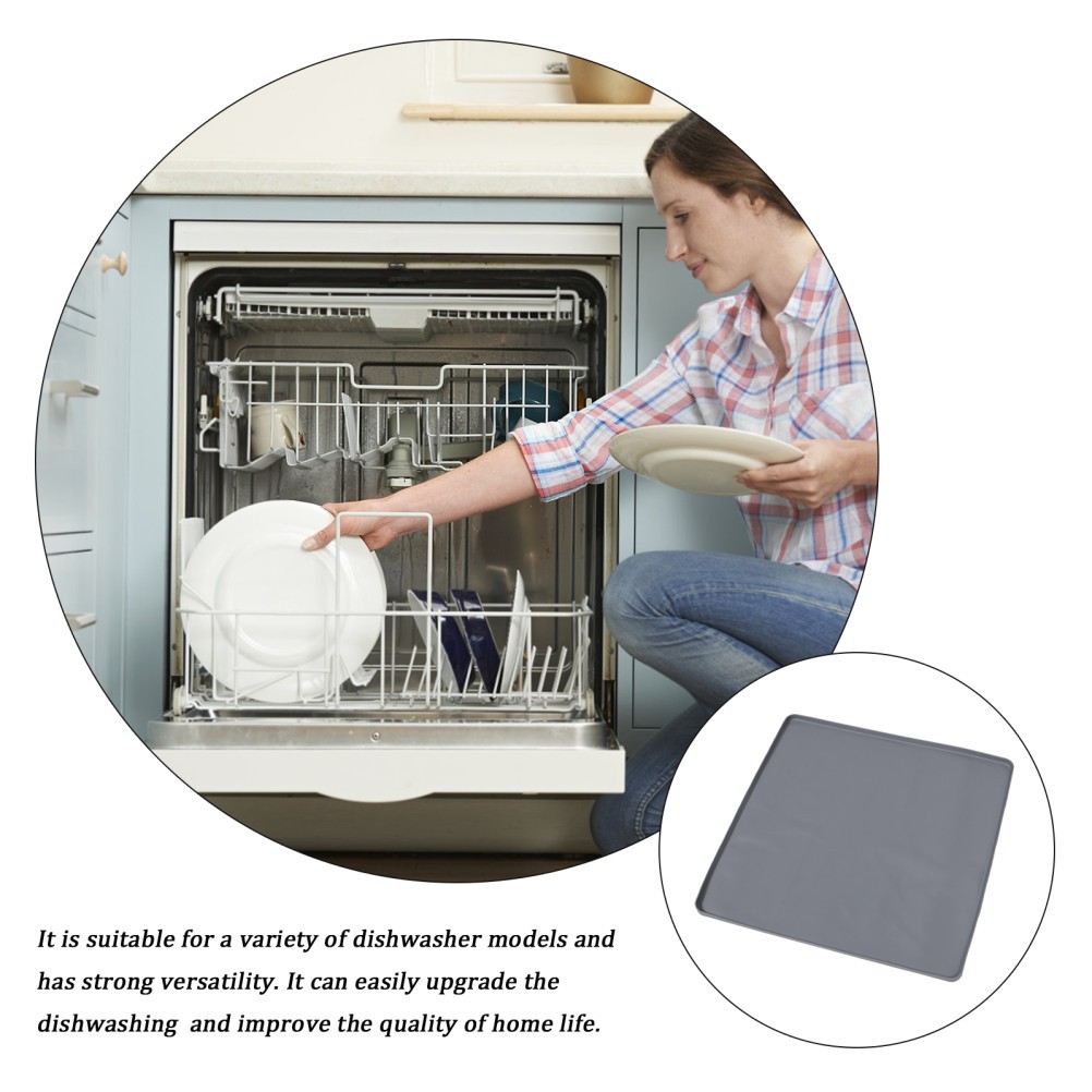 Dishwasher Waterproof Tray Bathroom Silicone Shatterproof for Floor Pan Leaks