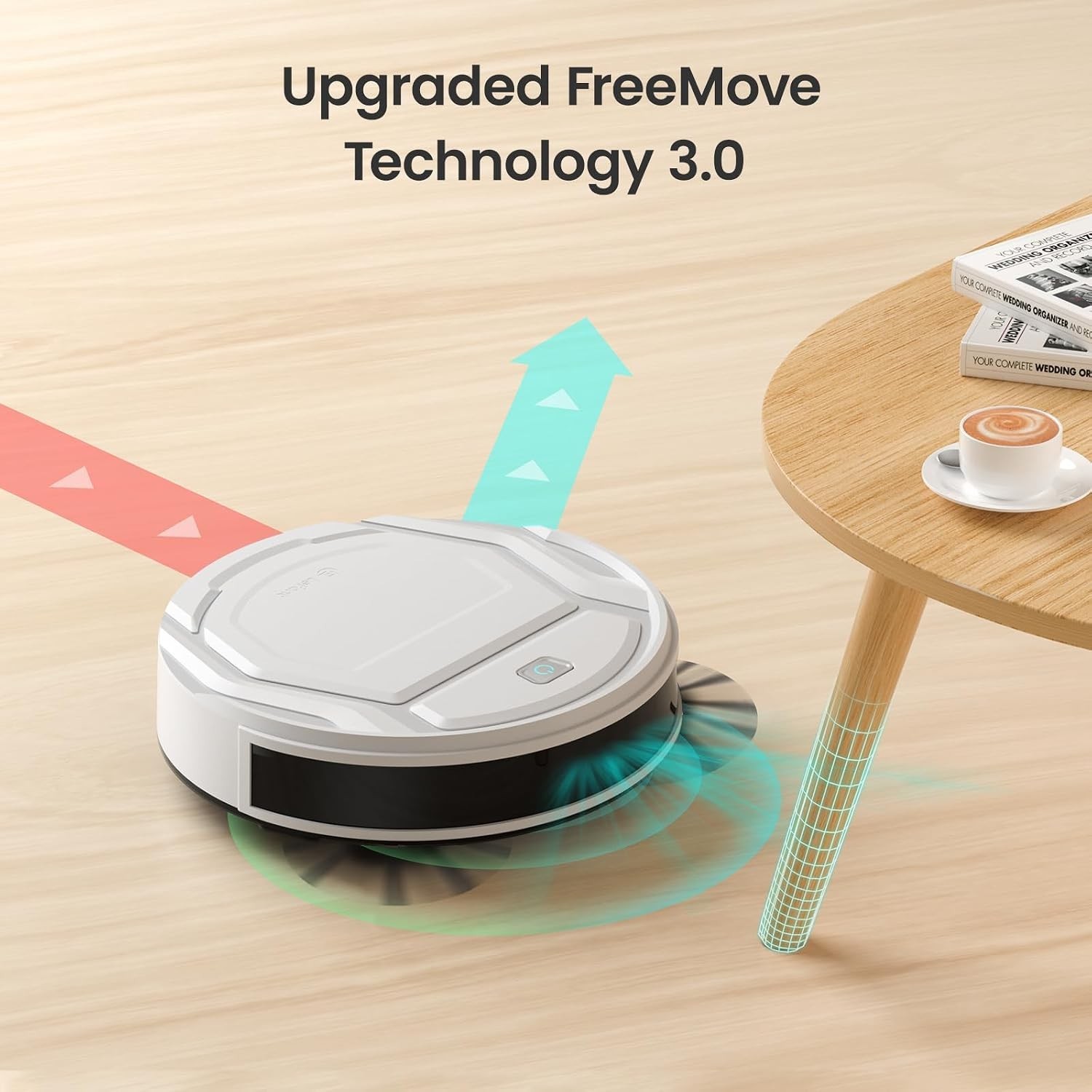 Robot Vacuum Cleaner, Strong Suction, 120 Mins Runtime, Slim, Low Noise, Auto…