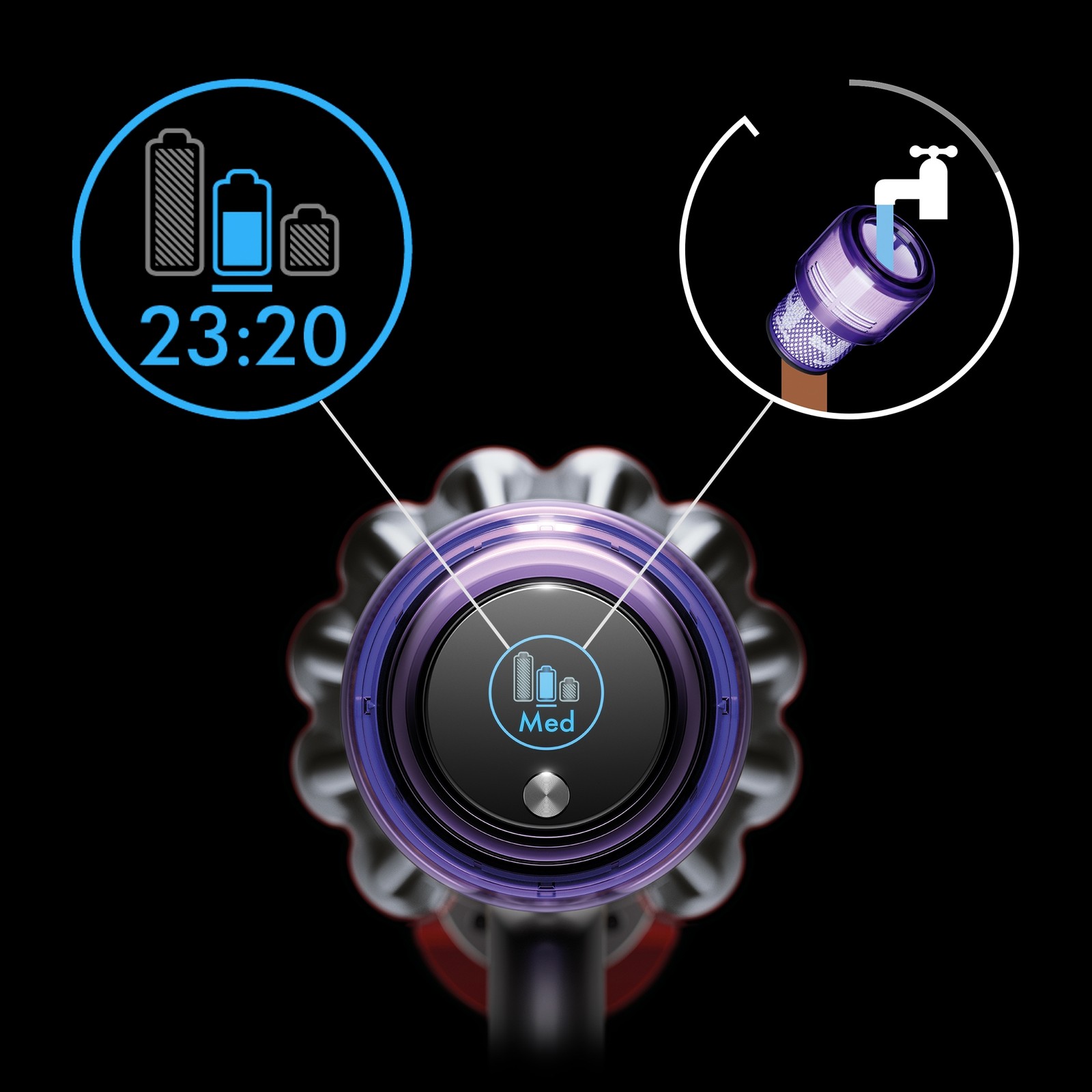 Dyson Outsize Plus Extra Cordless Vacuum Cleaner | Nickel | Refurbished