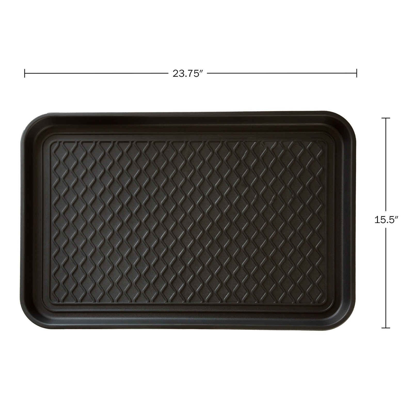 Boot Tray 15″ x 24″ All-Weather Indoor Outdoor Weather-Resistant Rubber Shoe Mat