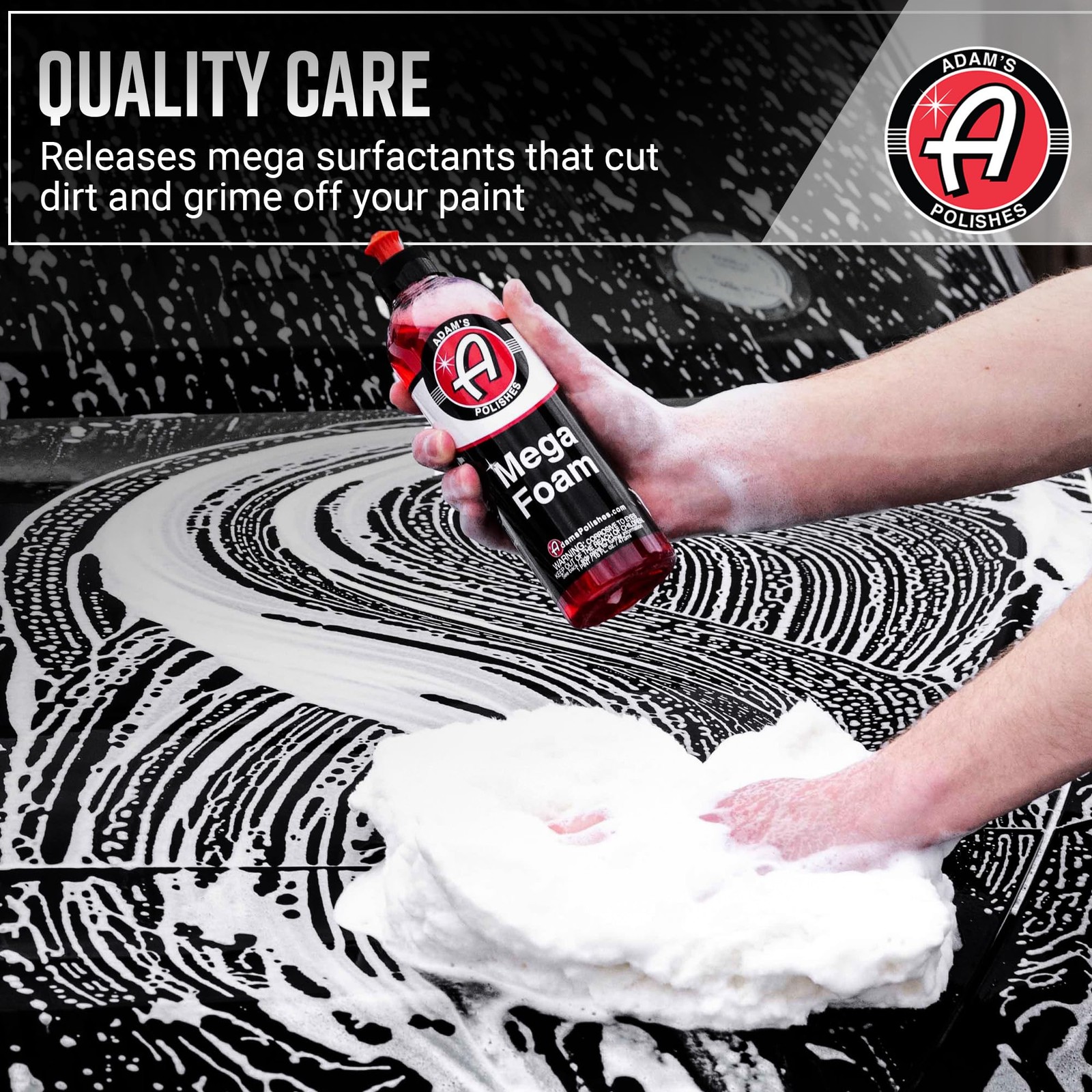 Adam’s Mega Foam Car Wash Soap (Gallon) – pH Neutral, Ultra Concentrated for …