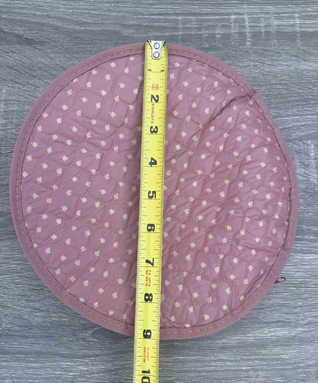 Vintage China Protectors Set of 4 NOS Dusty Pink Diamond Quilted Grid Cases