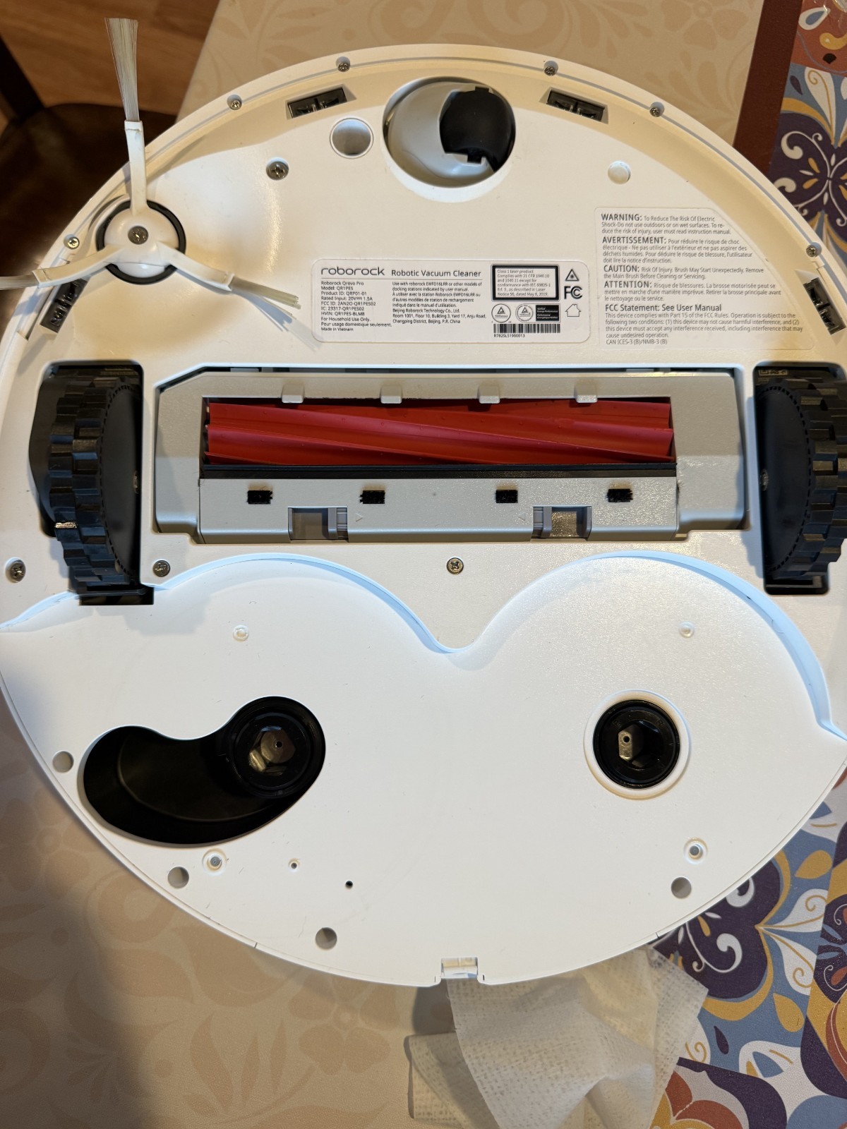Roborock Qrevo Pro Robot Vacuum and Mop Cleaner Refurbished White Free Return