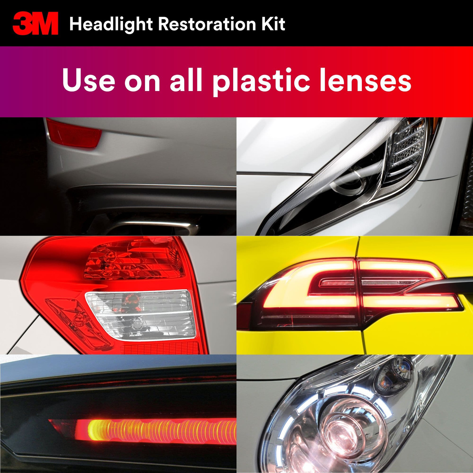 3M Restore & Protect Headlight Restoration Kit: 4-pack