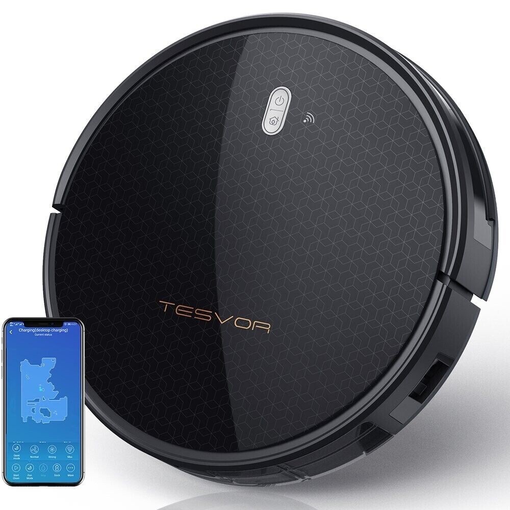 Tesvor M1 Robot Vacuum for animal hair + allergens Smooth + carpeted floors Alex