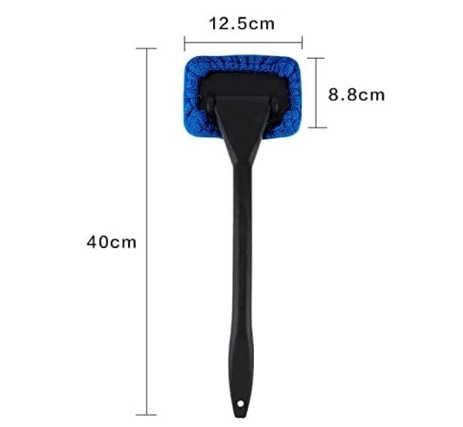 Cleaning Mop Car Dual-Use Dust Removal Defogging(Blue/Green) 2Pcs