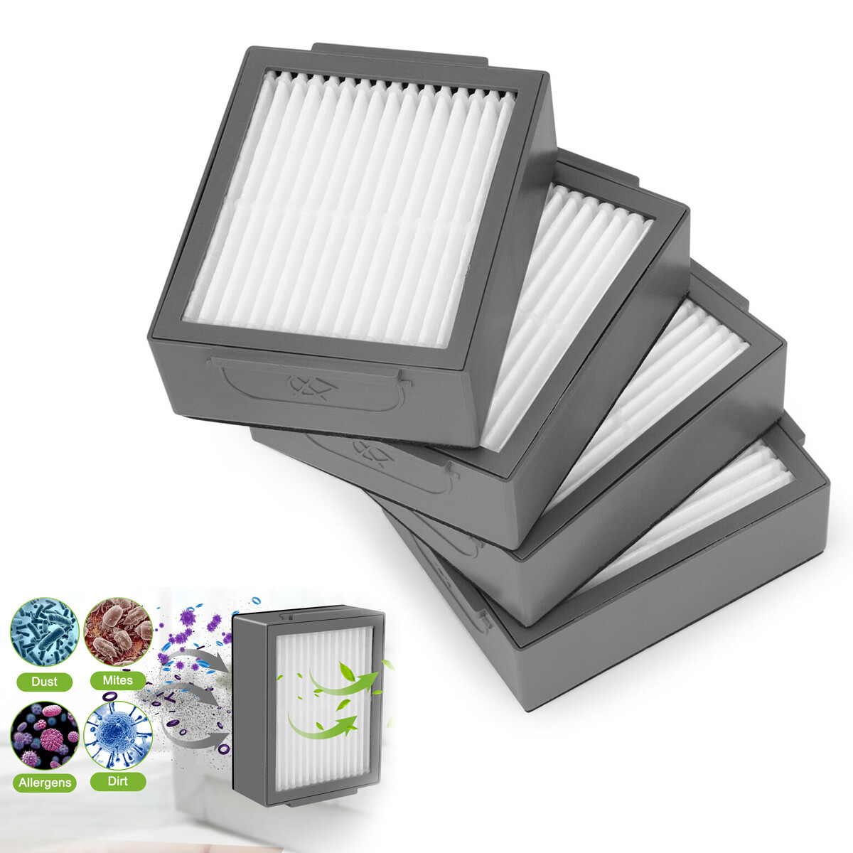 3/12Pack Vacuum HEPA Filters Replacement for iRobot Roomba i & j & e Series