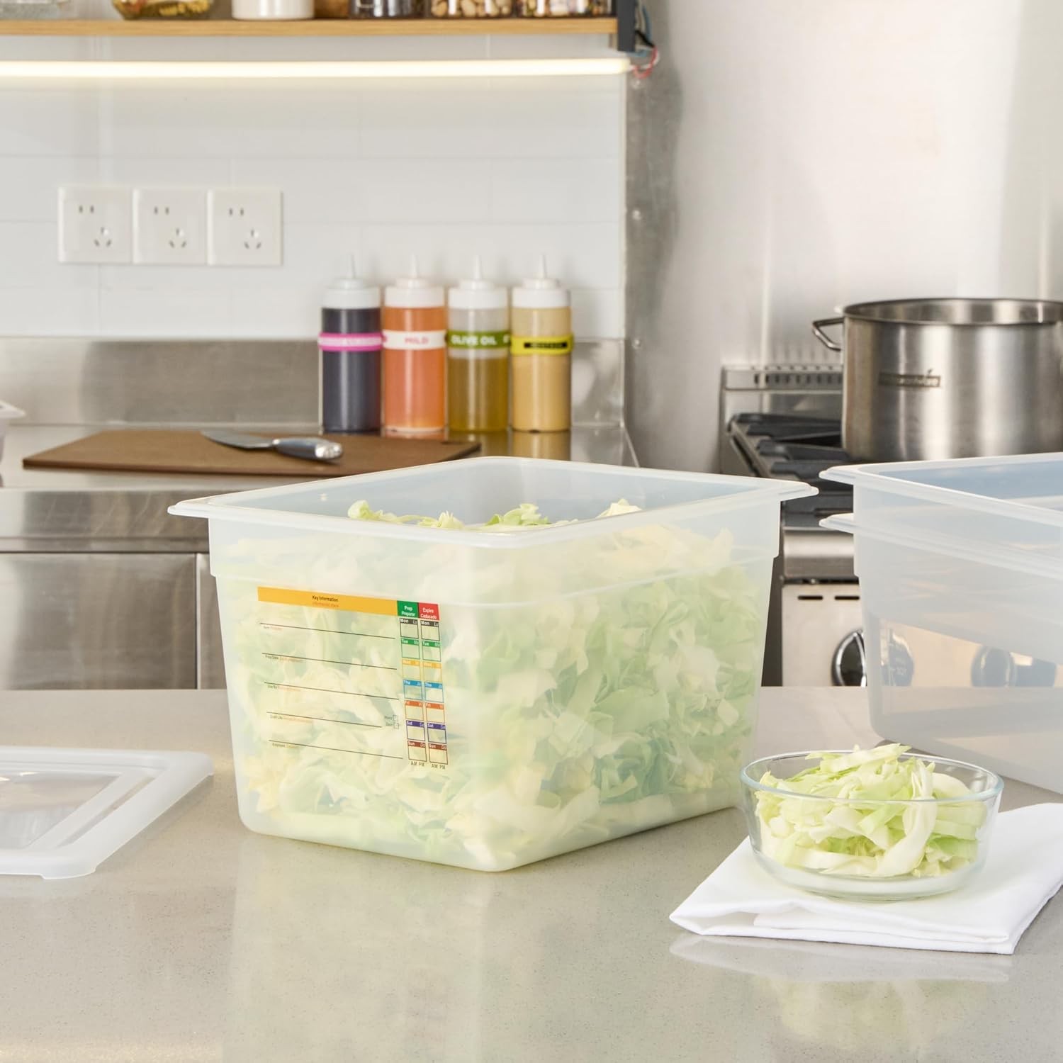 Food Stora Container 1 Pa of 12.7 x 10.3 x 7.8 Inches