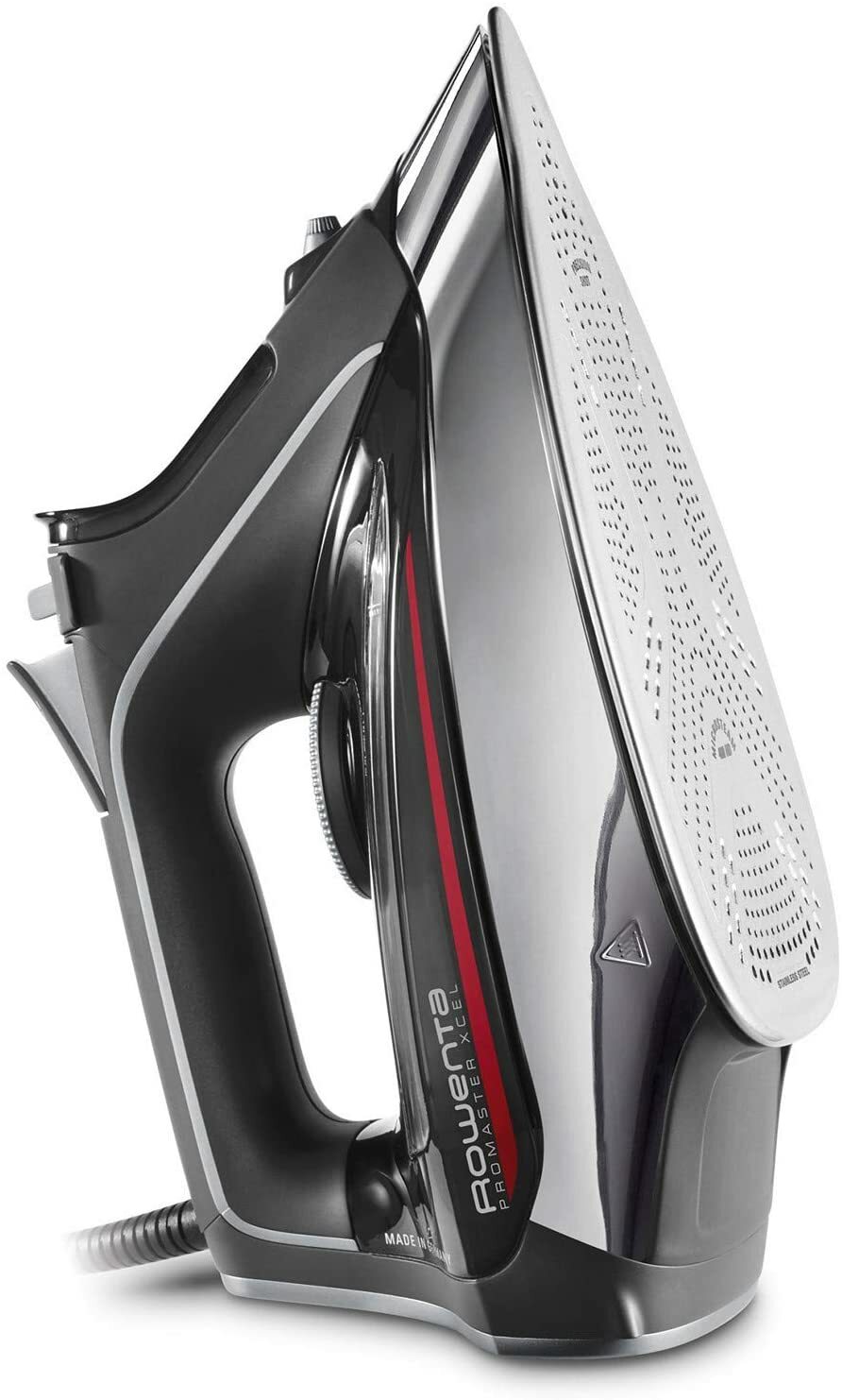 Rowenta DW8270 Pro Master 1750 Watt X-CEL Steam Iron-400 Hole HD Sole Plate