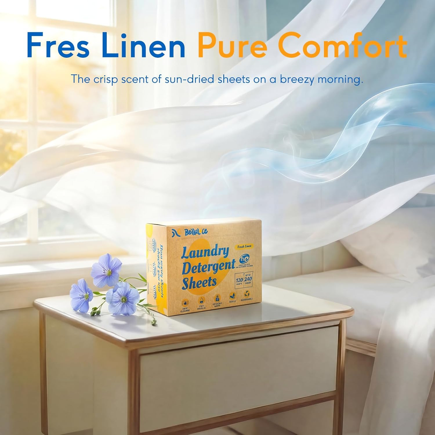 Laundry Detergent Sheets – Laundry Sheets, 240 Loads, Eco-Friendly, Plastic-Free