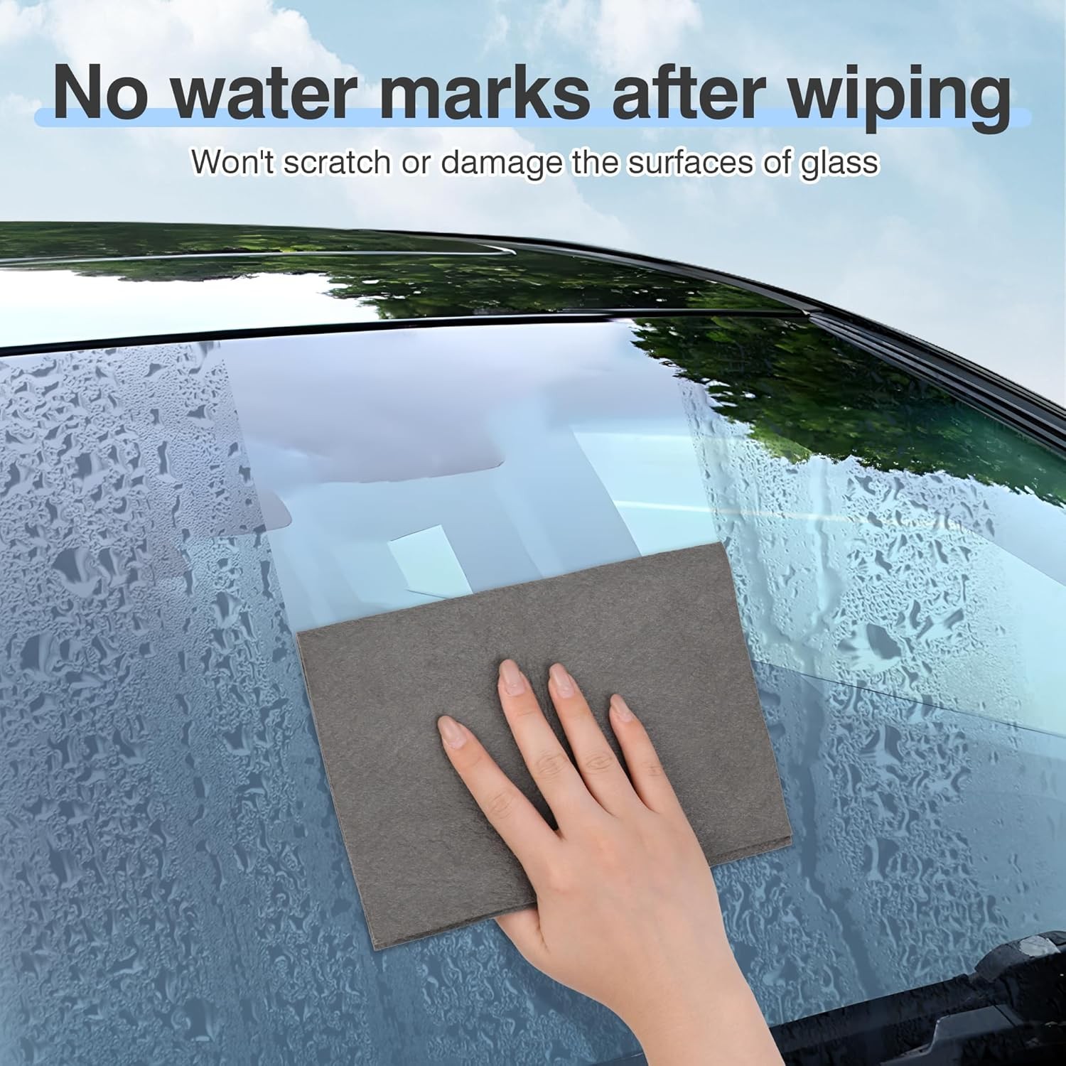 10PCS Magic Glass Cleaning Cloth Microfiber Cleaning Towels for Windows Kitchen