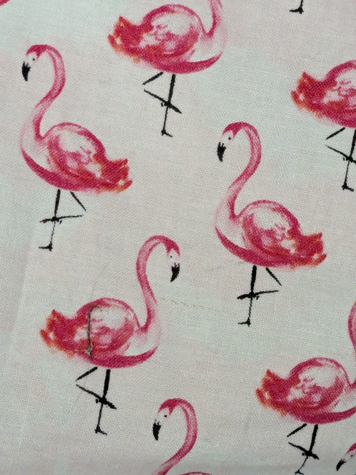 Flamingo, Flamingos all over Grocery Bag Holder, New, Grammy Made