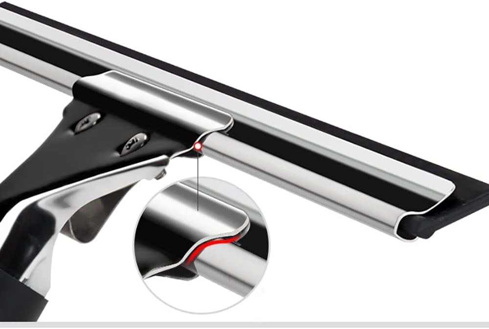 Black 15cm 6in Window Squeegee All Purpose Squeegee for Glass Shower Doors, Car