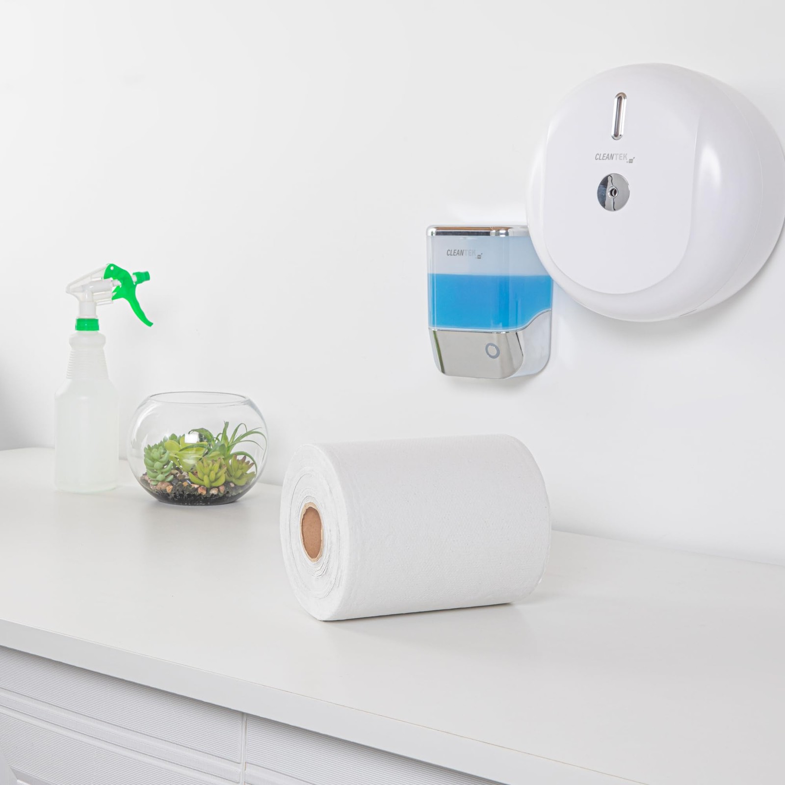 Restaurantware-Paper Towel Roll 600′ x 1 Long Paper 1 Count, White