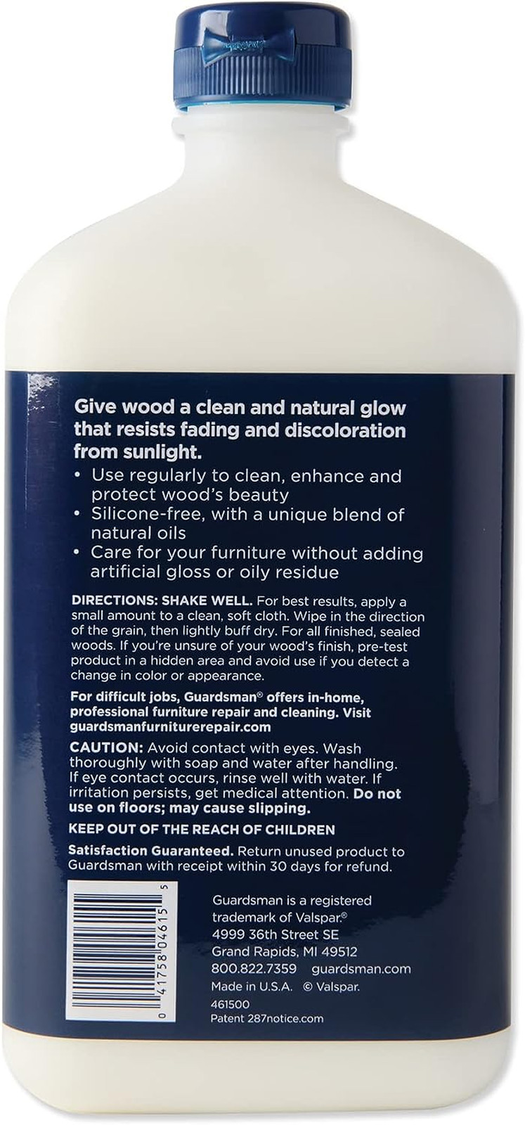 Clean & Polish for Wood Furniture – Cream Polish 16.9 Oz – Silicone Free, UV Pro
