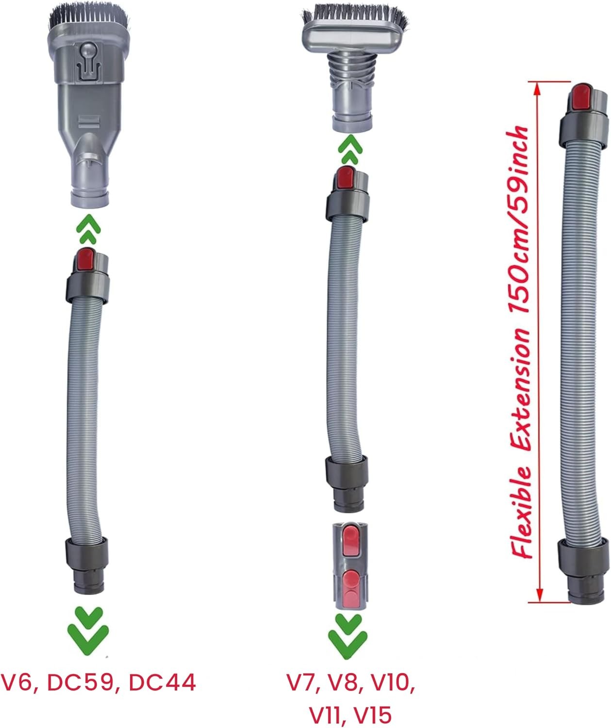 Brush Attachments Kit for Dyson V6 V7 V8 V10 V11 Accessories Vacuum Cleaner 8PCS