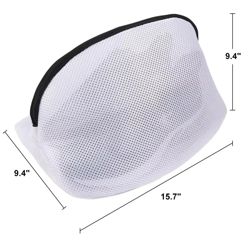 1 pc Shoe Washing Bag Mesh Laundry Storage Organizer with Zipper NEW