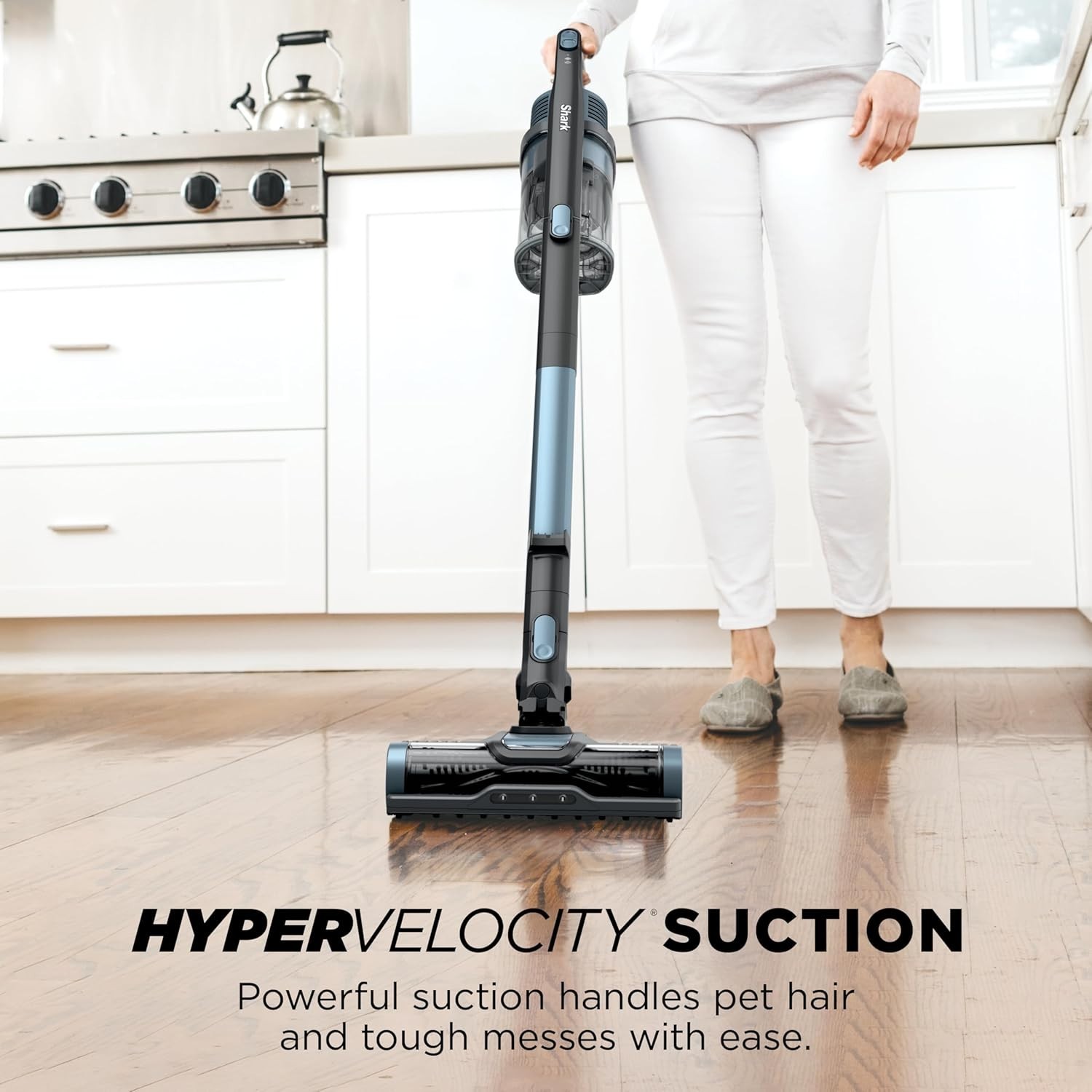 Shark Cordless Stick Vacuum – XL Dust Cup LED Headlights 40min Runtime Handheld