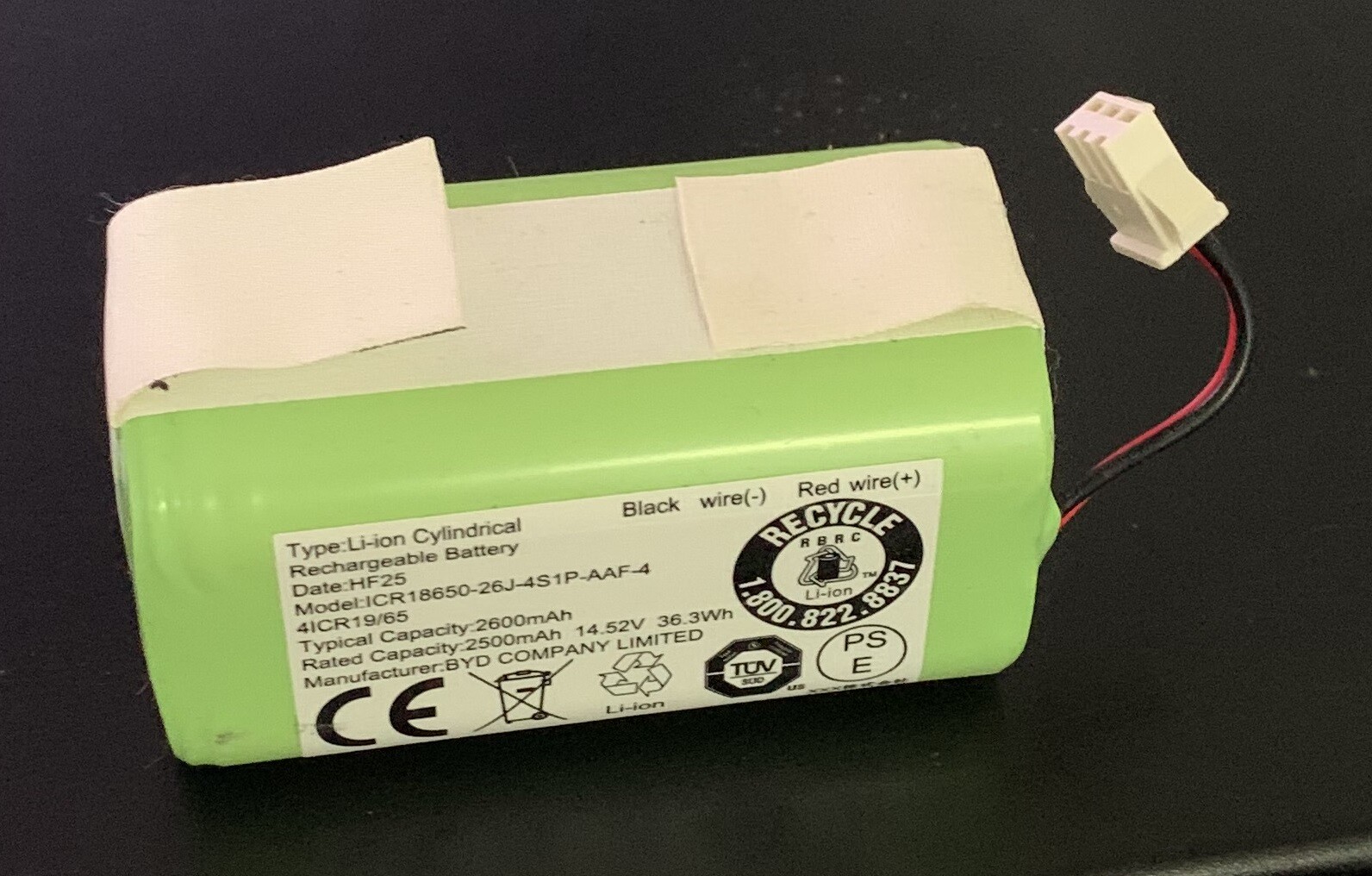 genuine ECOVACS Deebot Vacuum Rechargeable Lithium Ion Battery 14.5V